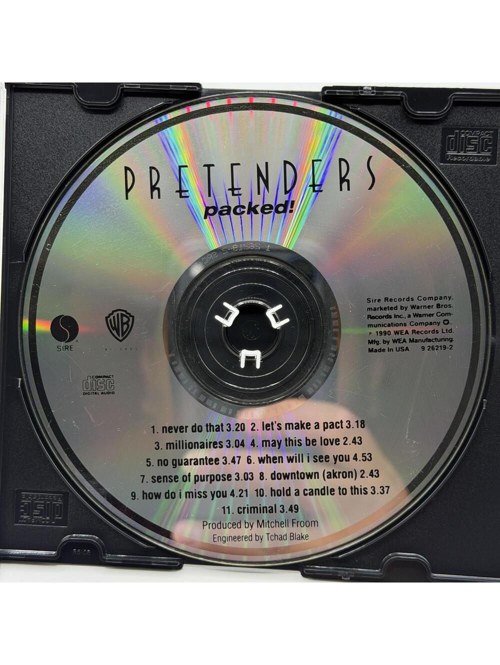 Pretenders - Packed! (1990) - Audio CD - Rock * Disc Only *